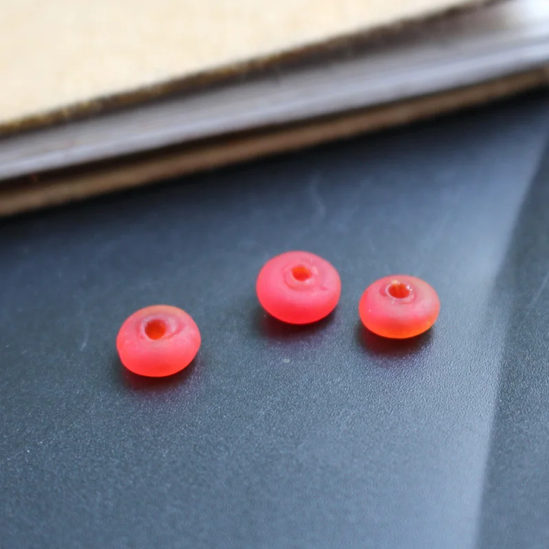 30Pcs 8mm Lampwork Glass Beads Spacer Beads Round Abacus Rondelle Shape Multi-color for jewelry Bracelet Necklace making Charms