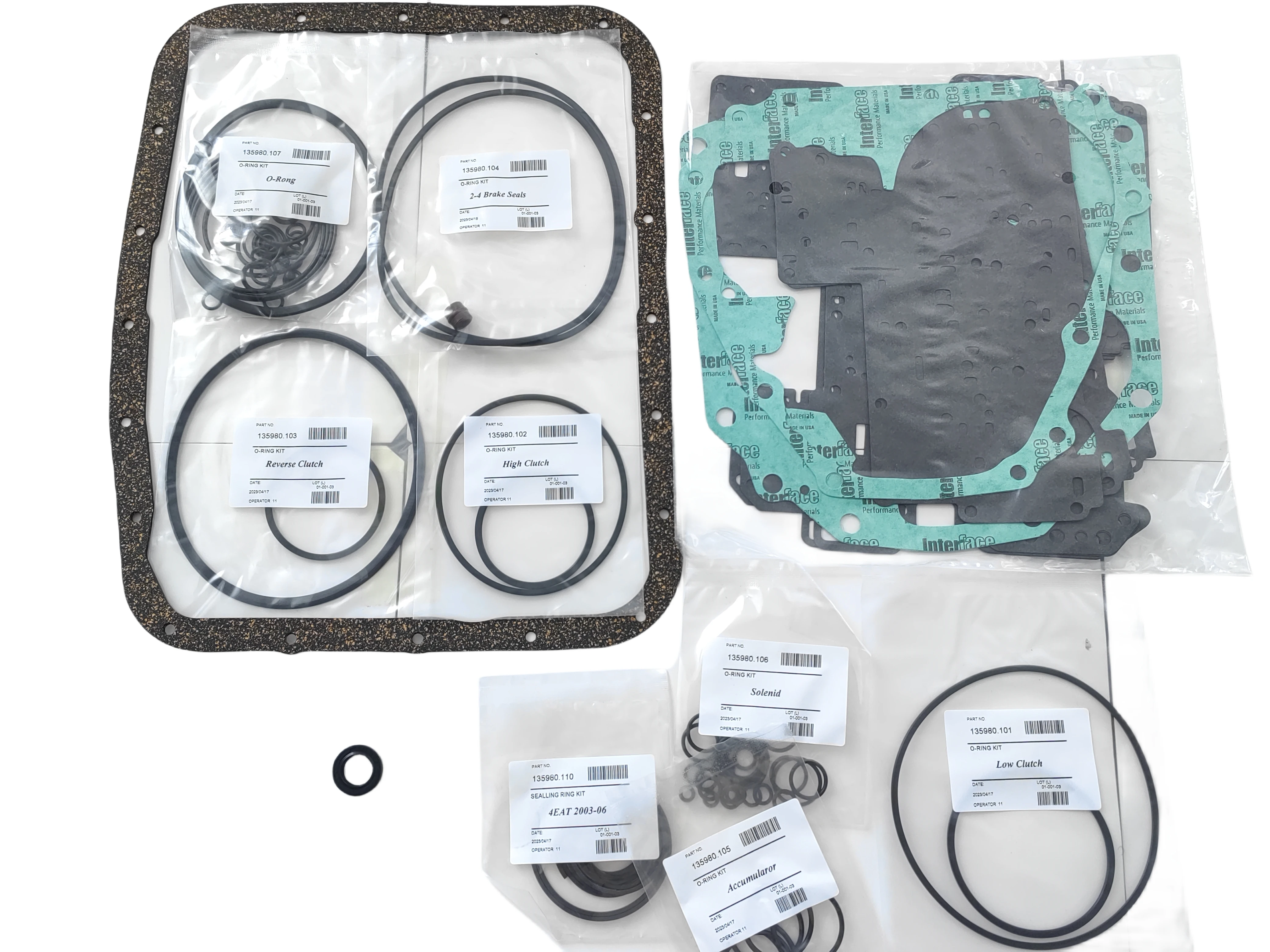 4EAT Transmission Repair Overhaul Kit for Subaru Forest Human Lion,TransProfessor Gearbox Oil Seals Gasket Car Accessories