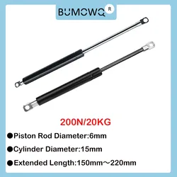 1Pc 150Mm-220Mm 20Kg/200n Meubilair Stut Bar Universele Stut Bars Gas Schokdemper Hydraulische Lift Keukenkast Scharnier
