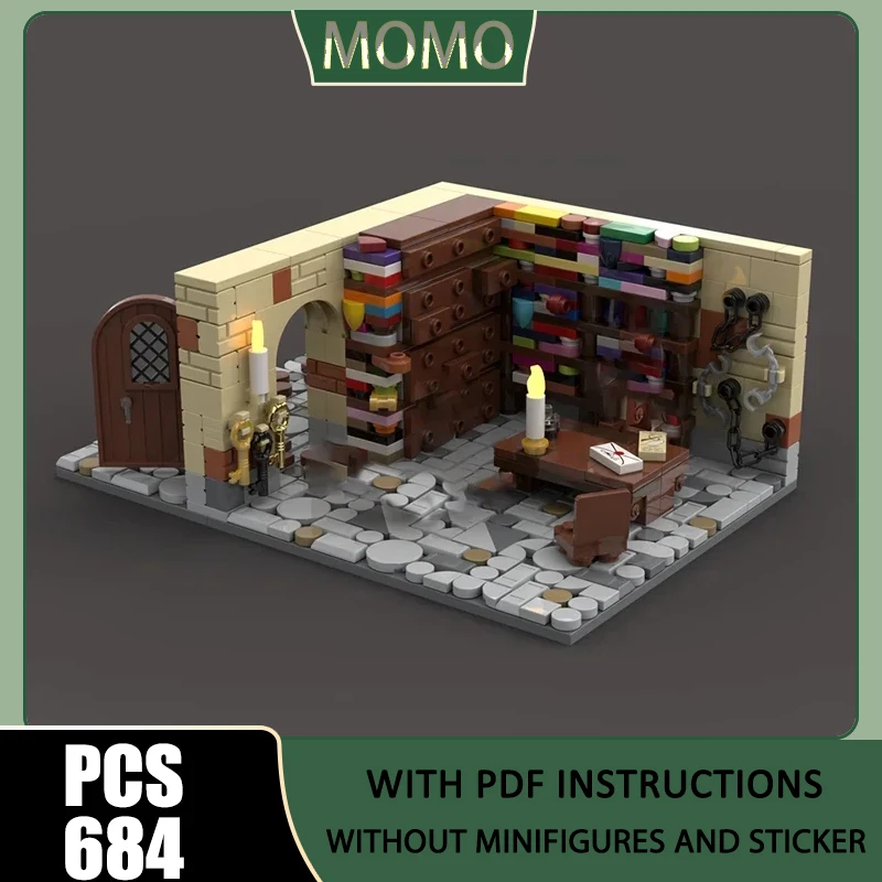 

Popular Movie Model Moc Building Blocks Chamber of Secrets Scene Model Technology Model Famous Scene Bricks DIY Assembly Toys