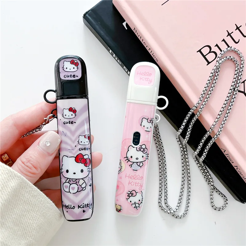 

Sanrio Kuromi My Melody Hello Kitty в стиле коричного коричника кавайный реликс пятого поколения силикагелевый защитный чехол для сигареты