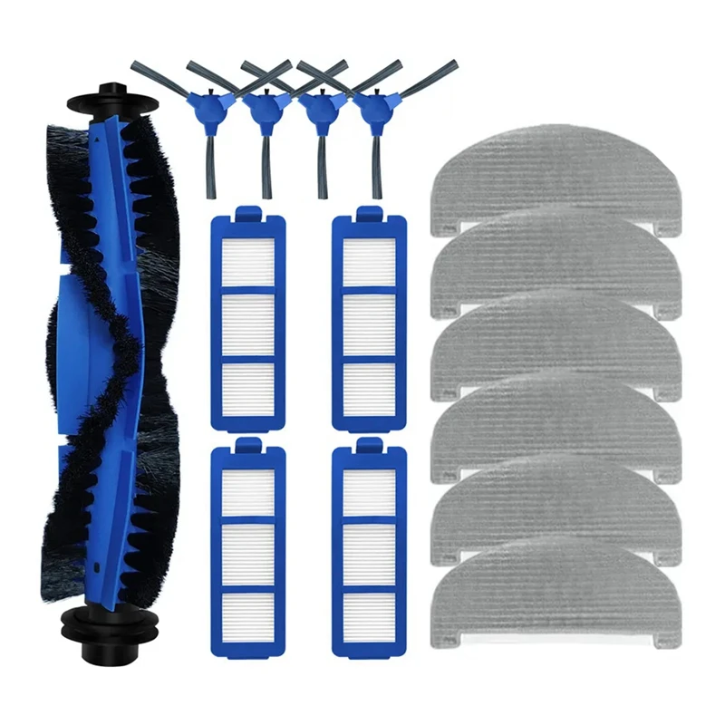 Robot Vacuum Cleaner Accessories: Main Side Brush, Filter, Mop Cloths Rag For Eufy Clean G40 Hybrid+ / G35+