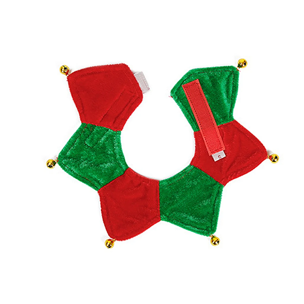 

Pet Scarf Triangle Neck Christmas Bandana Neckerchief Clothing The Cat Bell for