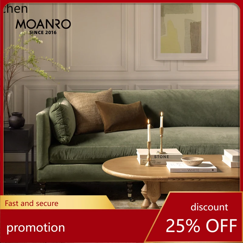 

HT retro sofa living room medieval fabric furniture velvet