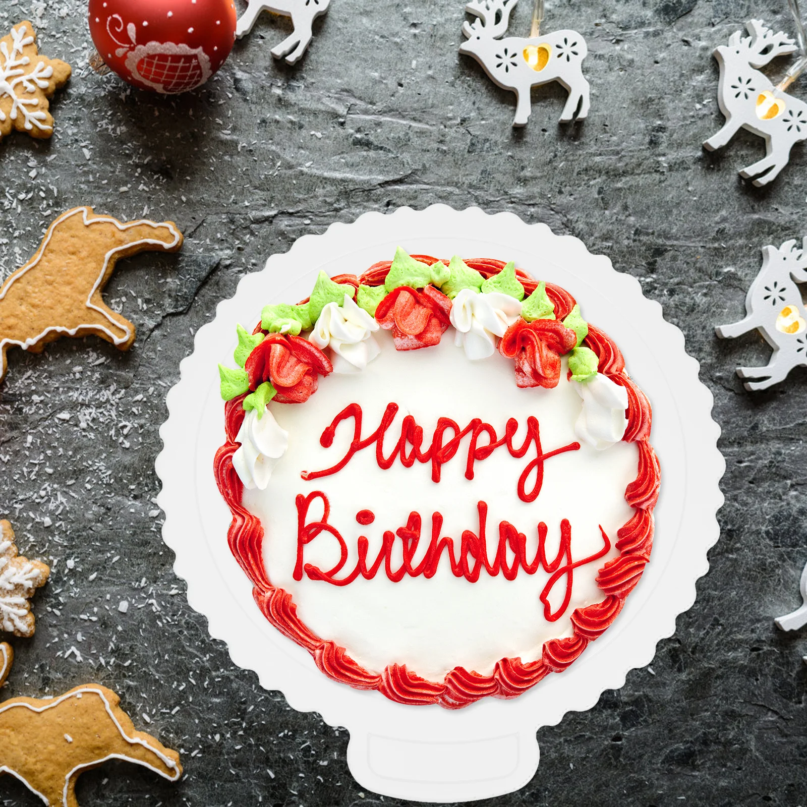 

2Pcs Dessert Serving Trays Reliable Material 10 Inches Easy to Use Clean for Various Desserts Cake Board Cake Tray