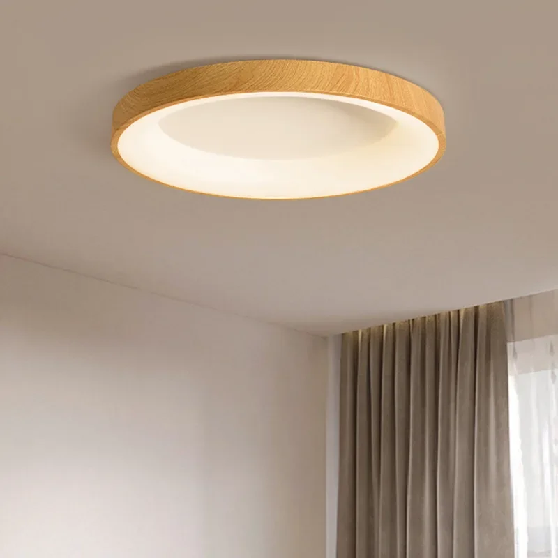 Nordic Plafond Licht Hout Nerf Wit Acryl Led Ijzeren Lamp Voor Woonkamer Eetkamer Slaapkamer Studeerkamer Indoor Woondecoratie Verlichting