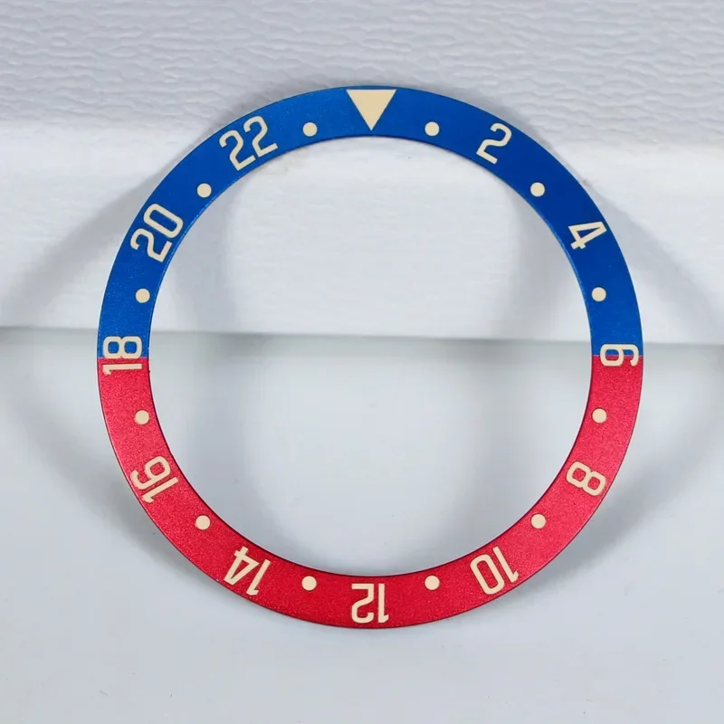 

Stainless Steel Magalum Bezel Ring Bezel Insert Fits 38*30.6mm Mod Sloping Baffle GMT Vintage for NH34 SKX007 SKX009 NH35 NH36