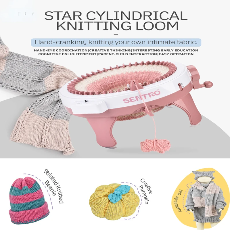 22/32/40 Needle Star Cylinder Wool Knitting Machine New Mushroom Sweater Adult and Children's Hand Knitting Machine