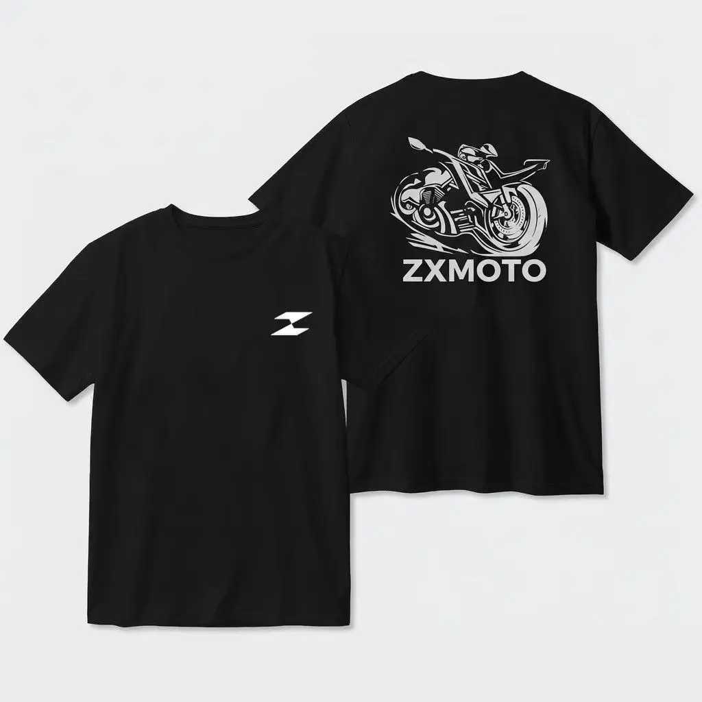 ZXMOTO Motorcycle Sportbike Graphic T-shirt Men Casual Tee Biker