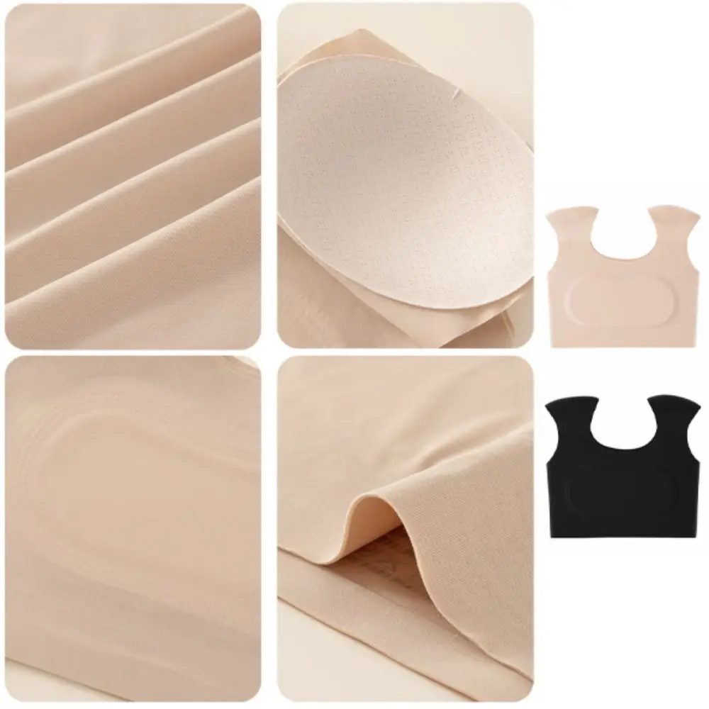 Fashion Seamless Right-angle Shoulder Bra Chest Binder Bustier Shoulder Pad Vest Invisible Lingerie Wireless Bra Body Shaping
