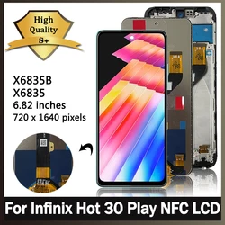 Hot 30 Play Display Screen For Infinix Hot 30 Play NFC LCD X6835 X6835B Display Touch Screen Digitizer Assembly