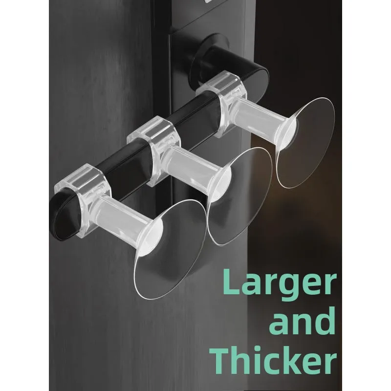 No-Drill Silicone Door Stopper Pad Protective Cover Door Lock Anti-Collision Cushion Window Buffer Pad for Home Safety