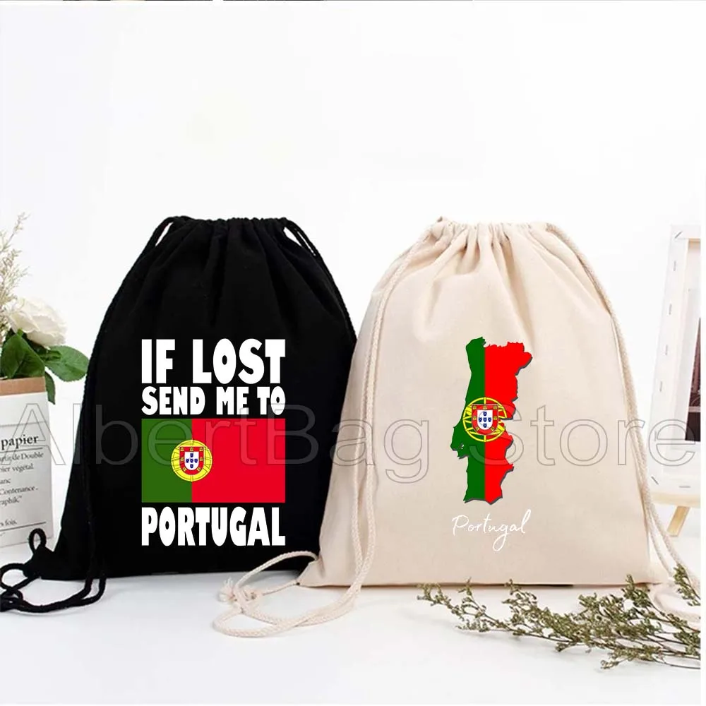 

Lisbon Portugal Map Flag Portugese Girl Canvas Drawstring Bags Soccer Backpack Gym Hiking Sports Yoga Sackpack Gifts String Bag