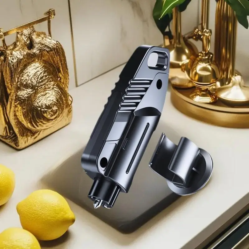 2-in-1 Emergency Car Escape Tool Seatbelt Cutter & Window Breaker Hammer Safety Life-Saving Rescue Hammer for Vehicle Accidents