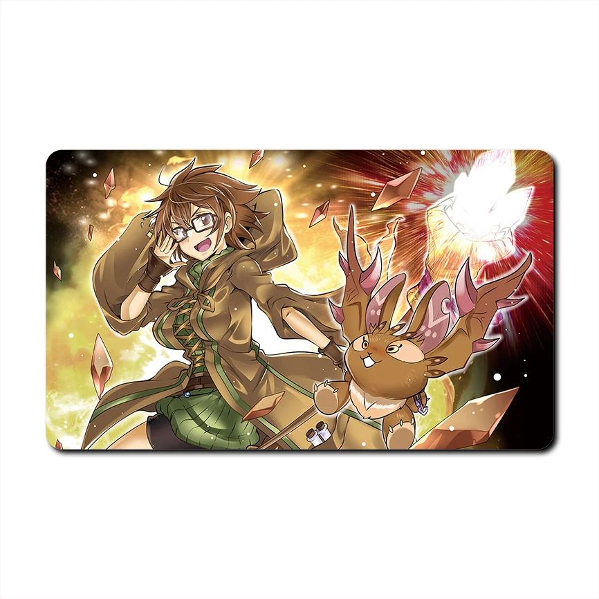 Yu-Gi-Oh! Charmer Series OCG TCG Wynn The Wind Channeler, tapete de batalla para un solo jugador, tapete de juego de mesa de goma de dibujos animados de 600x350mm