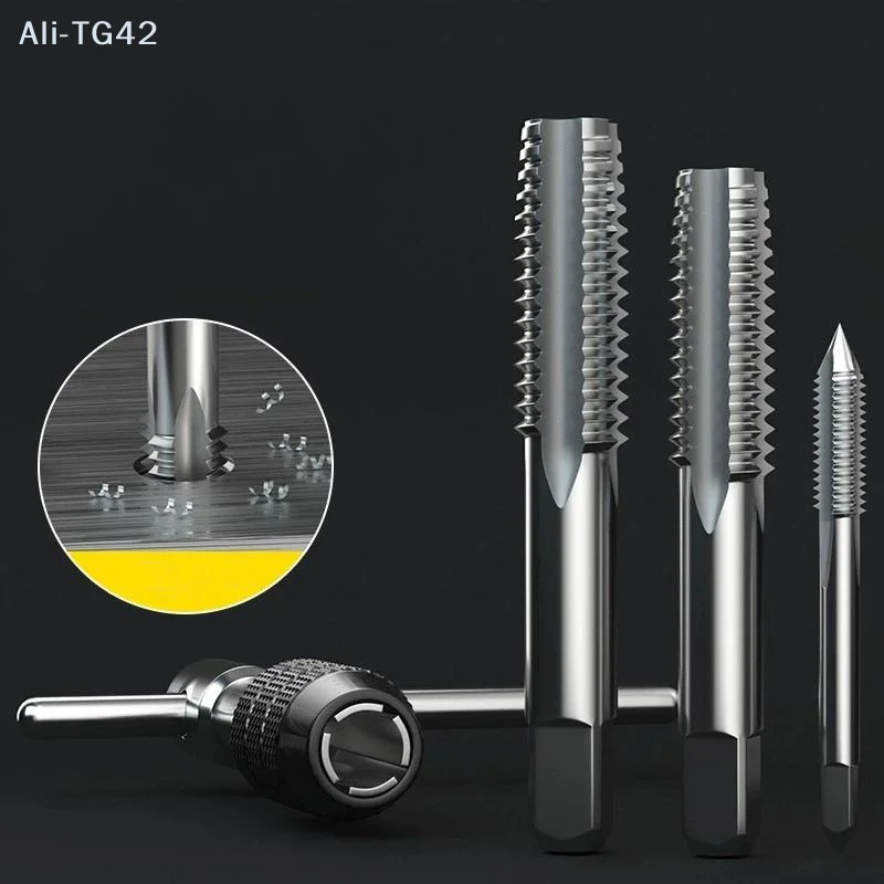 pogyrt T-Handle Wrench M3 M4 M5 M6 M8 Hand Tap Reamer Thread Tapping Tool Set Adjustable Machine Screw Thread Tapping Drill Bit