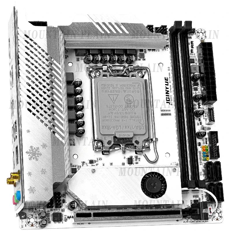 

Основная плата B760itx D5 Настольный 1700-контактный CPu Mini H610D4 Белый Wi-Fi Компьютер