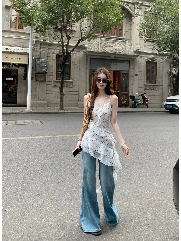 Vaion Chiffon mit floralem Spitzenbesatz und Dr. Sommer 2022, neuer SLE-A-Linien-Rock, tailliert, unregelmäßige Pendelkleidung