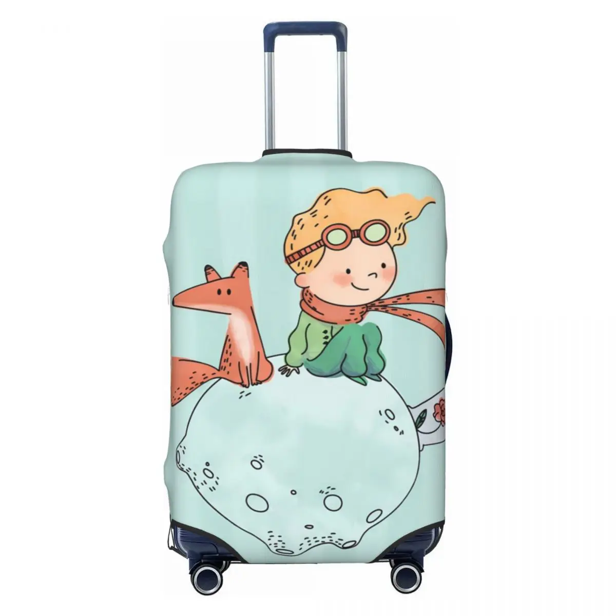 Fairy Tale Suitcase Cover The Little Prince Fox Cruise Trip Vacation Fun Luggage Supplies Protector Christmas