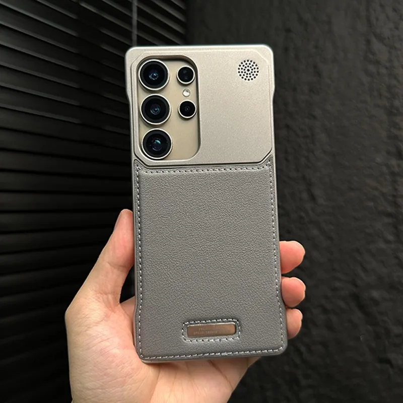 삼성 갤럭시 S25 S24 S23 플러스 울트라 충격 방지 커버에 대한 럭셔리 Busine Sle 가죽 Frameless 아로마 테라피 마그네틱 전화 케이스