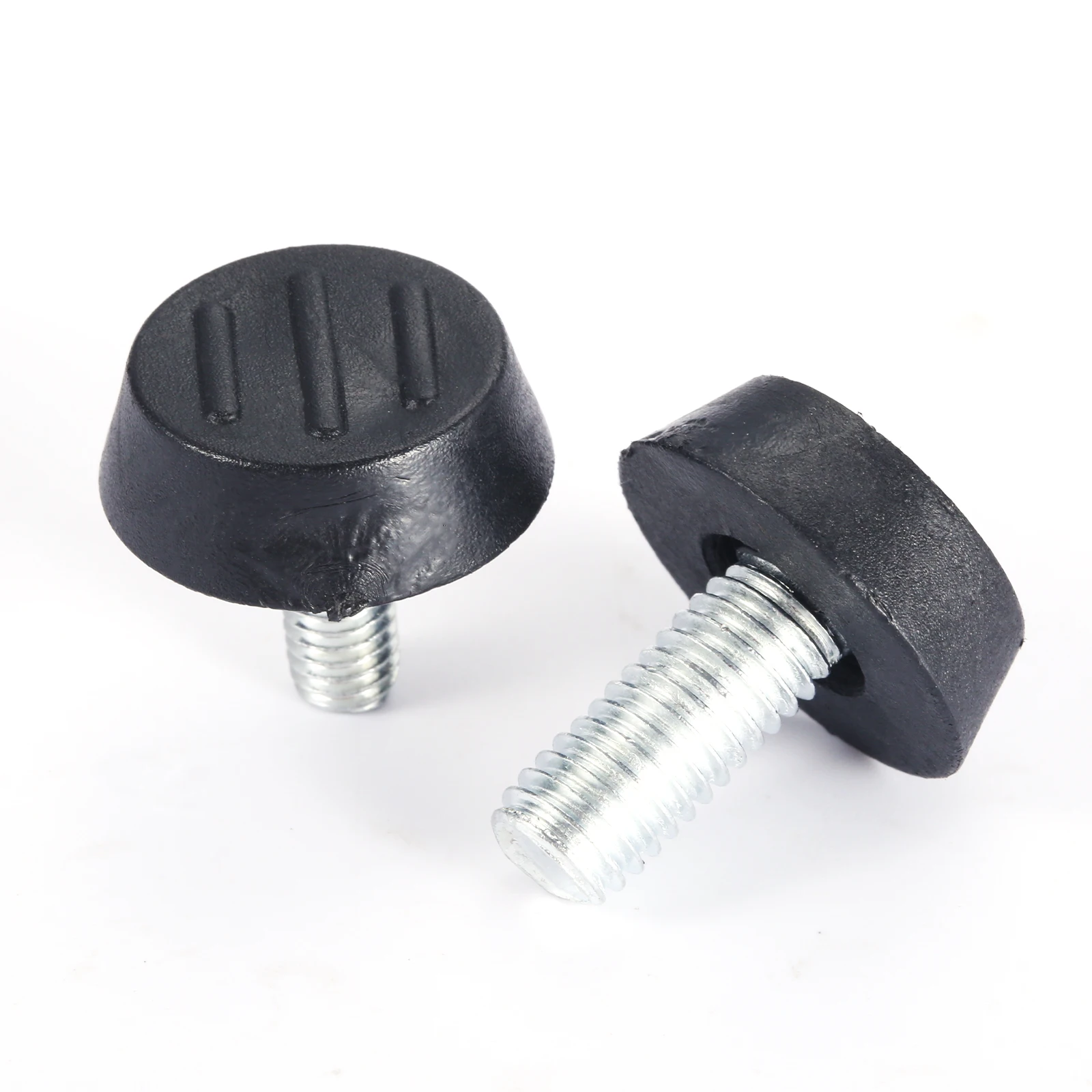 10 قطعة/الوحدة المنزل البلاستيك معدن قابل للتعديل M6 M8 الخيوط الجذعية الأثاث الجدول مكتب الإنزلاق الساق مستوي التسوية وسادة ضبط القدم