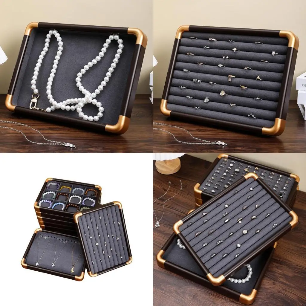 

Elegant Jewelry Plate Display Stand Showcase Tray for Accessories