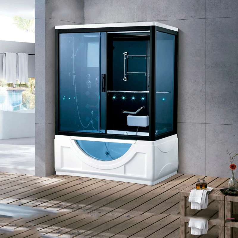 1520X1010X2150mm Double Person Bathroom Steam Shower Enclosure With LCD Computer Control Wet Sauna Room A-063