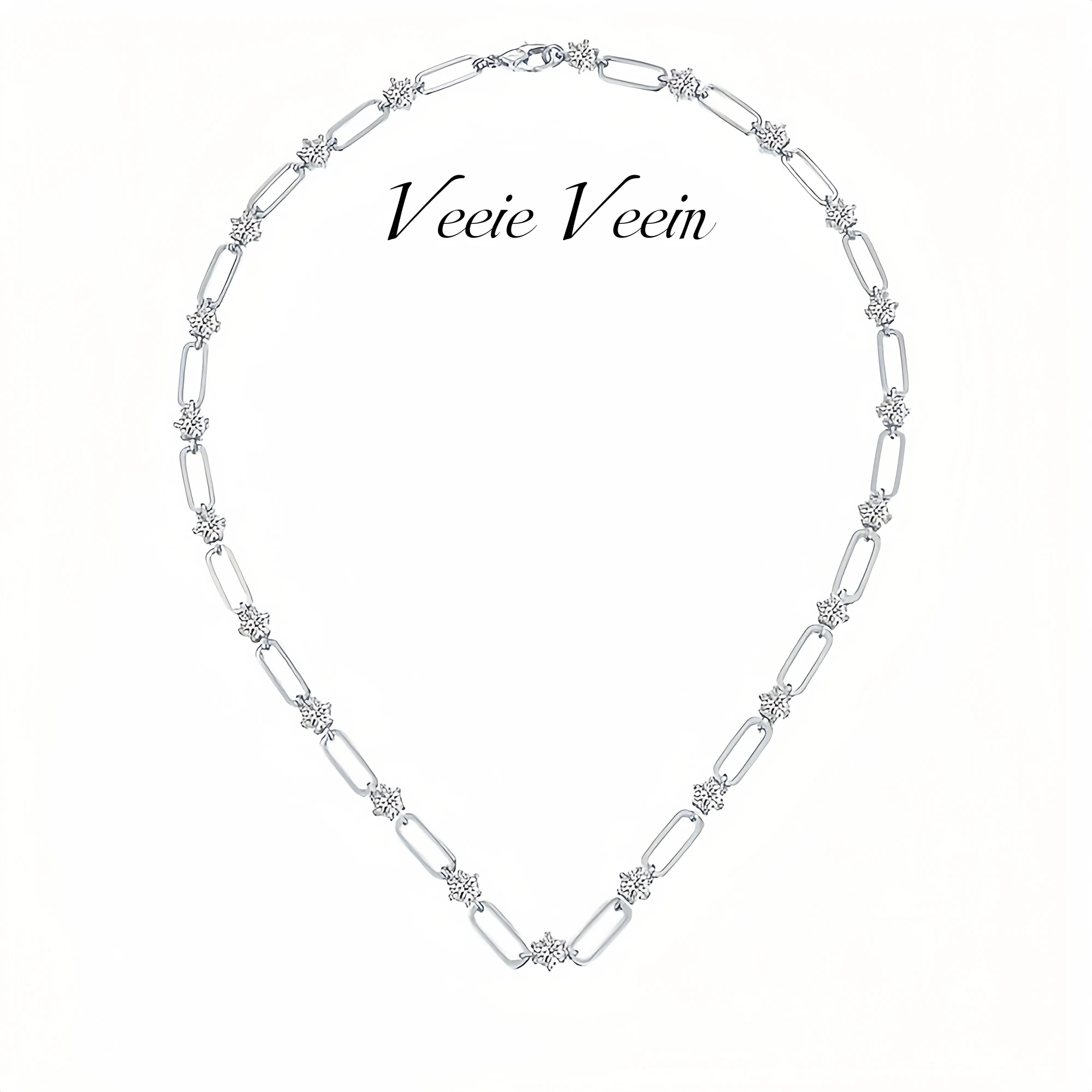 

Veeie Veein Luxury Brand High Quality S925 Sterling Silver GRA Certificate Necklace Women Party Necklace Pendant Jewelry