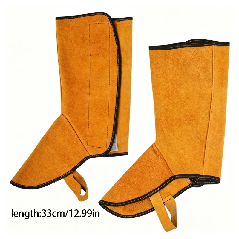  Workshop Welding Shoe Covers with Leather Wrap for Daily Use