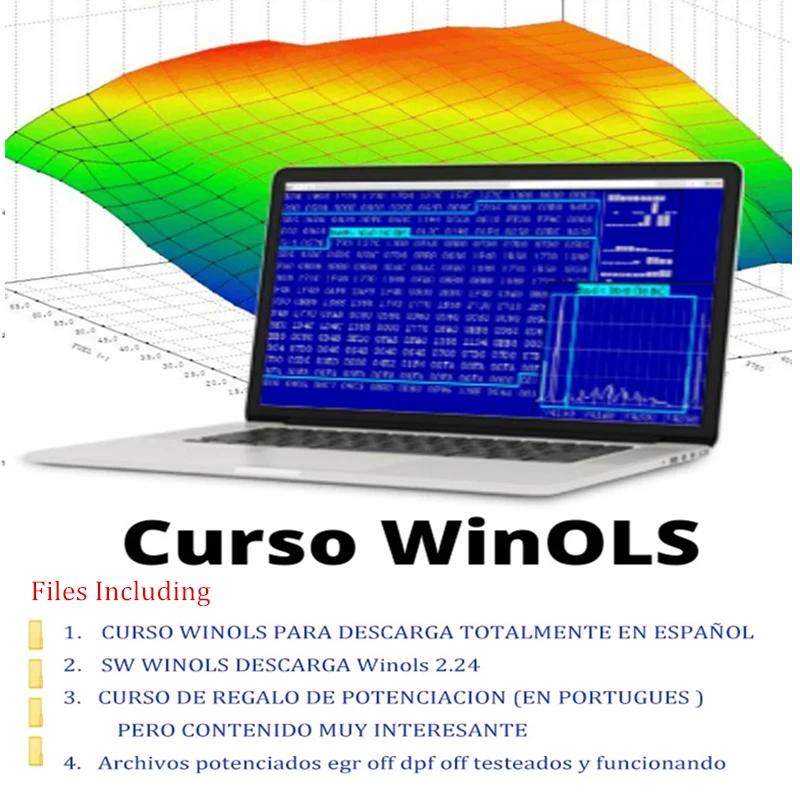 Complete Curso WINOLS Course-Learn to rewrite the memory of the ECU (advanced basic level),40 hours +146GB ECU Map Tuning Files