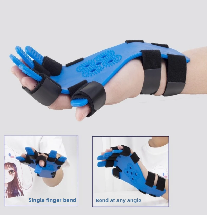 

Adult/Children Hand Splint Separate Holder Hand Wrist Orthosis Recovery Finger Flex Spasm Extension Board for Children
