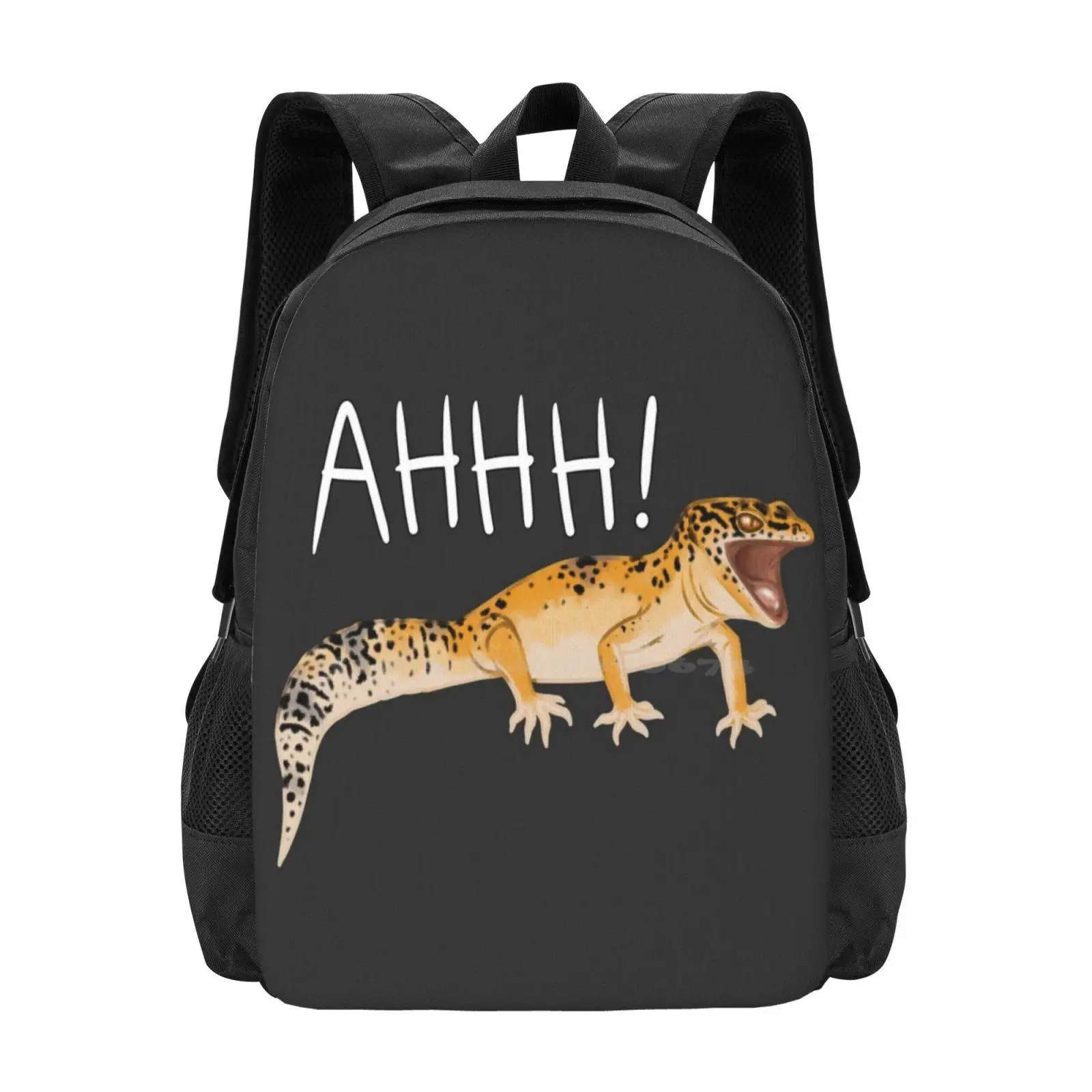 Gecko Screm Hot Sale Backpack Fashion Bags Leopard Gecko Reptile Hat Magnet Funny Cute