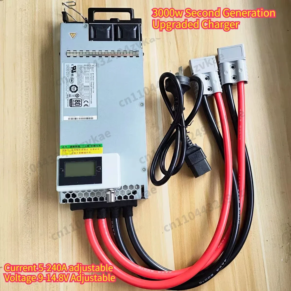 Charger Programmable Regulated Power for Automotive12V 14.6V 160A/240A 2kW/3kW High-Power LiFePO4/NMC RV Battery