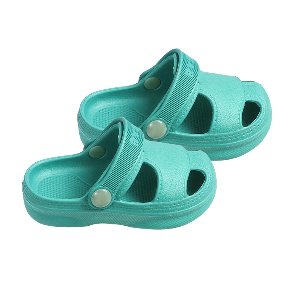 

1Pair -Soled Sandals Breathable Non-Skid Cute Cartoon Children Boys Girls Beach Shoes Baby Beach Sandals