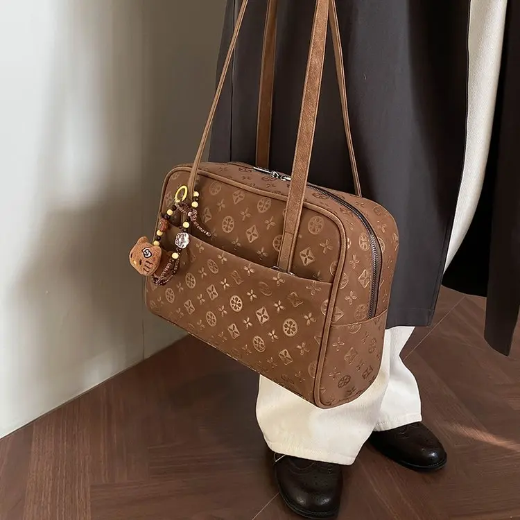 

2026 New Retro Niche Texture Handbag High-end Fashion Versatile Women's Tote Bag Simple Shoulder Briefcase