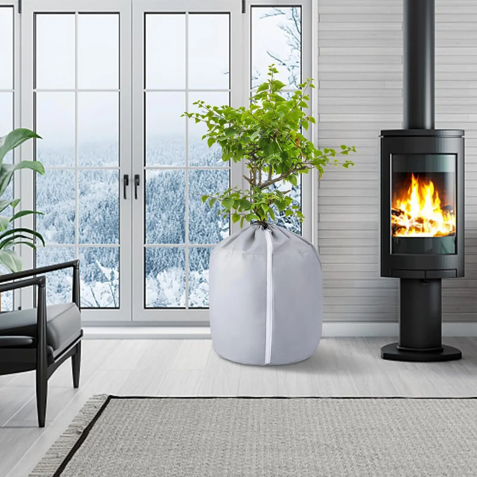 

Многоразовые чехлы для горшков для растений, защитная сумка, зимние теплые аксессуары для цветов для дорожек, патио, уличный газон, ландшафтный дизайн