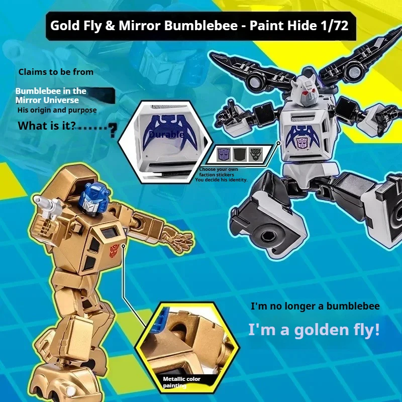 ‌ AULDEY ของเล่น Transformers AAE Series Megatron Goldbug Bumblebee Action Figure ของเล่นสะสมของขวัญ Attack on Earth Ver.2