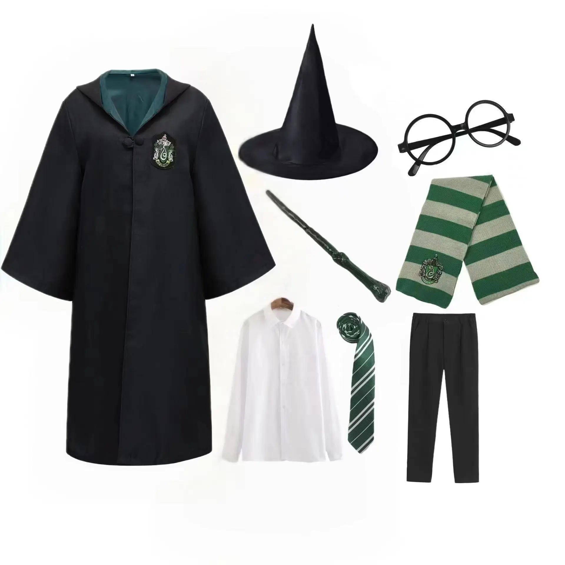 S-XXL Volwassen Harries Cosplay Magic Cape Mantel Robe Potters Hermelien Griffoendor Vakantie Halloween College Kostuum Accessoires Cadeau