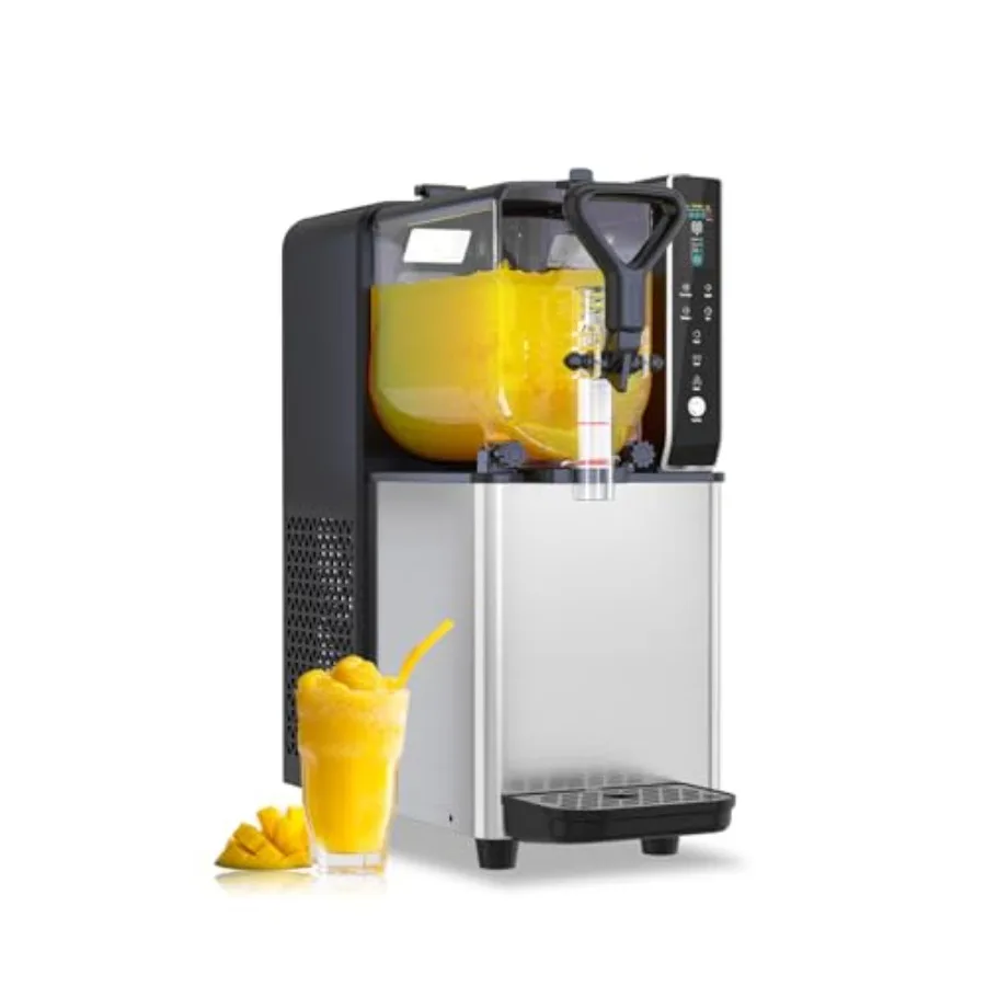 

Home 0.8 Gallon Slushy Machine for Margarita Daiquiri Lemon Lime Slush No Ice Needed LED Light Slushie Maker for Party Gift Pla