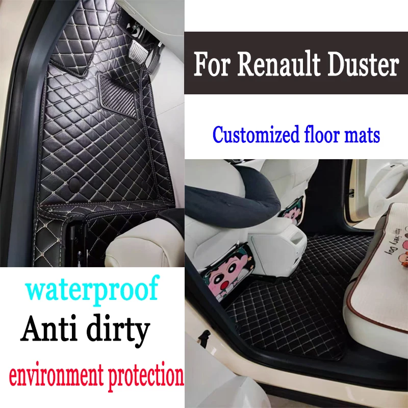 

Car Floor Mats For Dacia Duster Renault Duster HM 2021~2022 Waterproof Full Set Car Accessories
