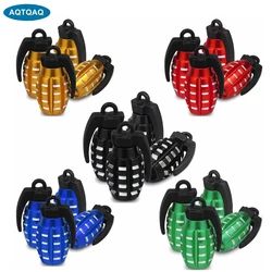 4Pcs Aluminum Universal Car Truck Motorcycle Wheel Tyre Valve Caps Bicycle Tire Air Valve Cover