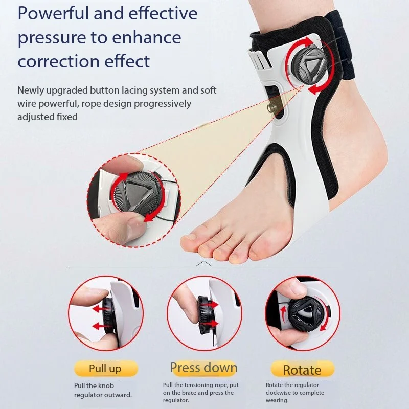 Soft Ankle Foot Orthosis Brace, Non-Slip Sole Design, Fits Left or Right Foot, Hemiplegia Foot Drop Aid