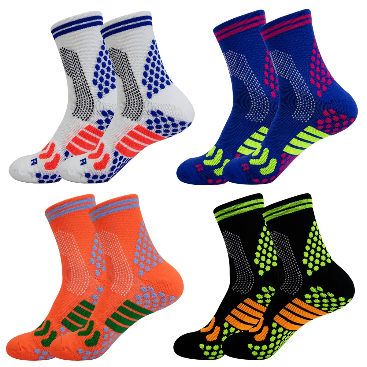 Pair of Football Socks Men's Sports Socks Mid-calf Socks Silicone Non-slip Dot Socks Basketball Yoga Socks for Women