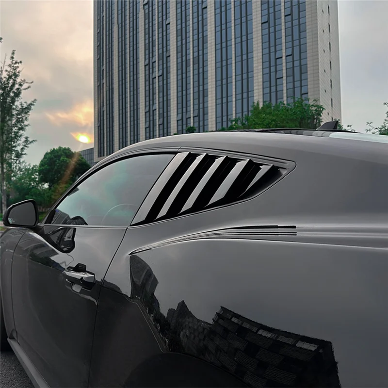 

Rear Windshield Sun Shade Cover Side Window Louver For Ford Mustang 2024 2025 Accessories Side Window Scoop Louvers