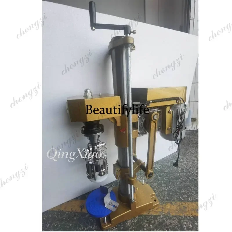 

HR Metal Cap Capping Machine for Wine and Beverage Bottles Glass Bottle Roll-On Capper Edge Crimping Machine