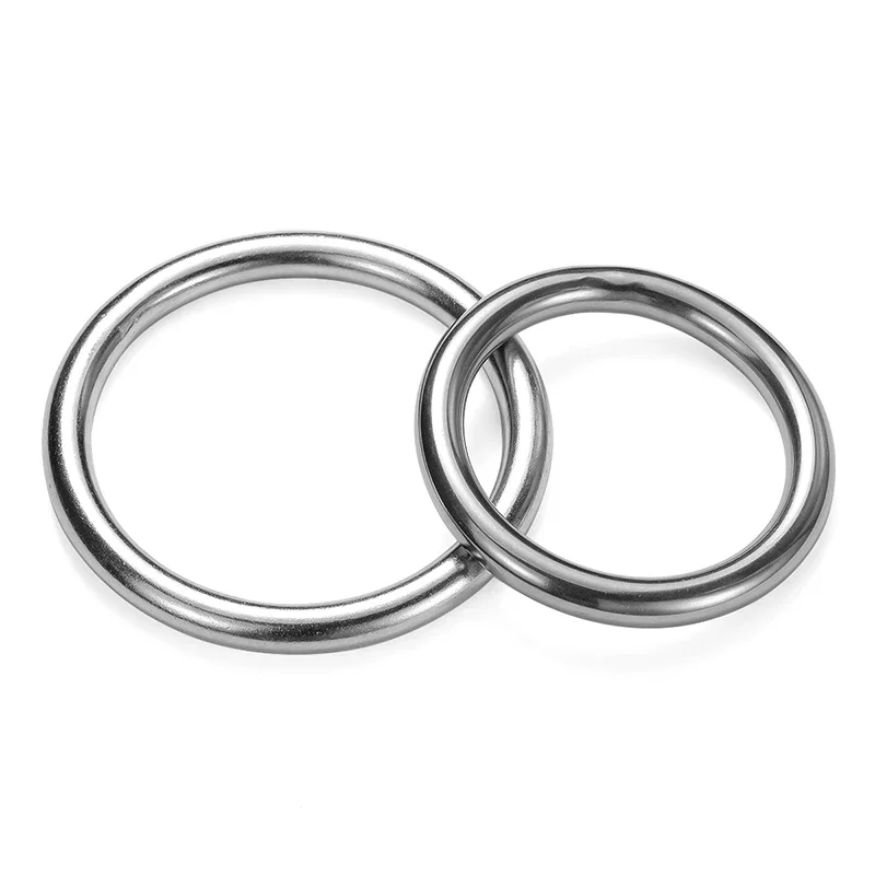 1-5 pezzi anello circolare senza soluzione di continuità 304 A2-70 O-ring in acciaio inossidabile anelli saldati anello in acciaio solido senza saldatura M3 ~ M16 O-ring in metallo