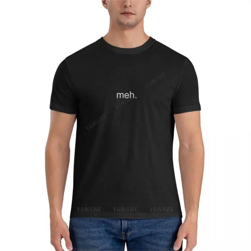 

men cotton t-shirt Meh Essential T-Shirt Short sleeve t shirts men summer top tees