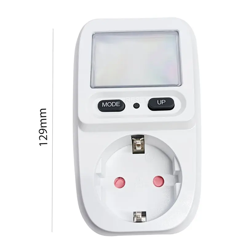 [LXYA68Z!] EU Plug Electricity Bill Metering Socket With Backlight Multifunctional Smart Meter Billers Display Biller Sockets
