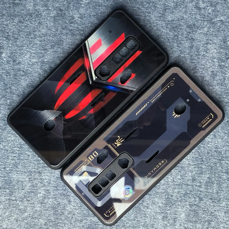 For Red Magic 7 Case Tempered Glass Hard Cover For Nubia Red Magic 7S 5G Coque Redmagic 7 7s Protective Shell
