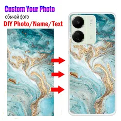 Customized Photo Phone Cases for Xioami POCO C65 X3 NFC M4 M6 Pro 4G Clear Cases DIY Picture Name Design Back Cover Poco X3Pro